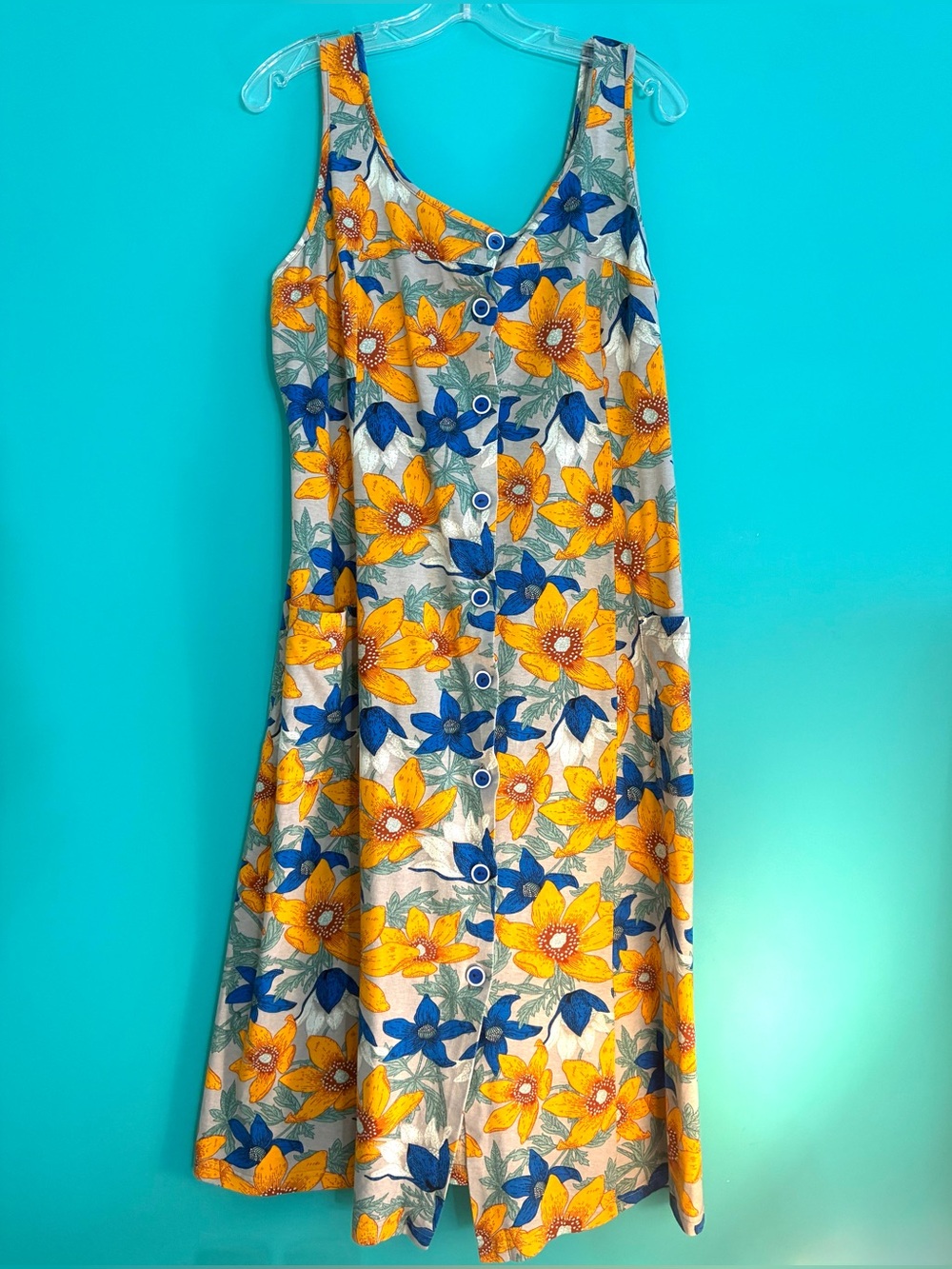 Floral Button-Front Sundress - Picture 15 of 16